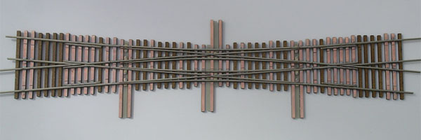 #6 Double Slip O SCALE 2-RAIL SWITCHES, O SCALE 2-RAIL TURNOUTS